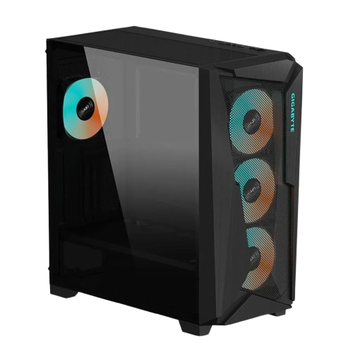 GIGABYTE C301G TEMPERED GLASS/RGB MID TOWER 4XARGB BLACK