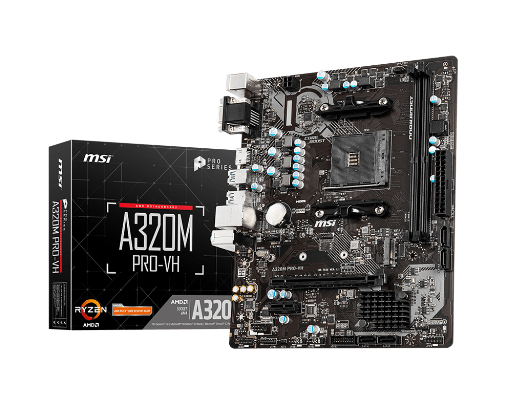 MSI A320M PRO VH PRO SERIES AM4, 2DDR4,