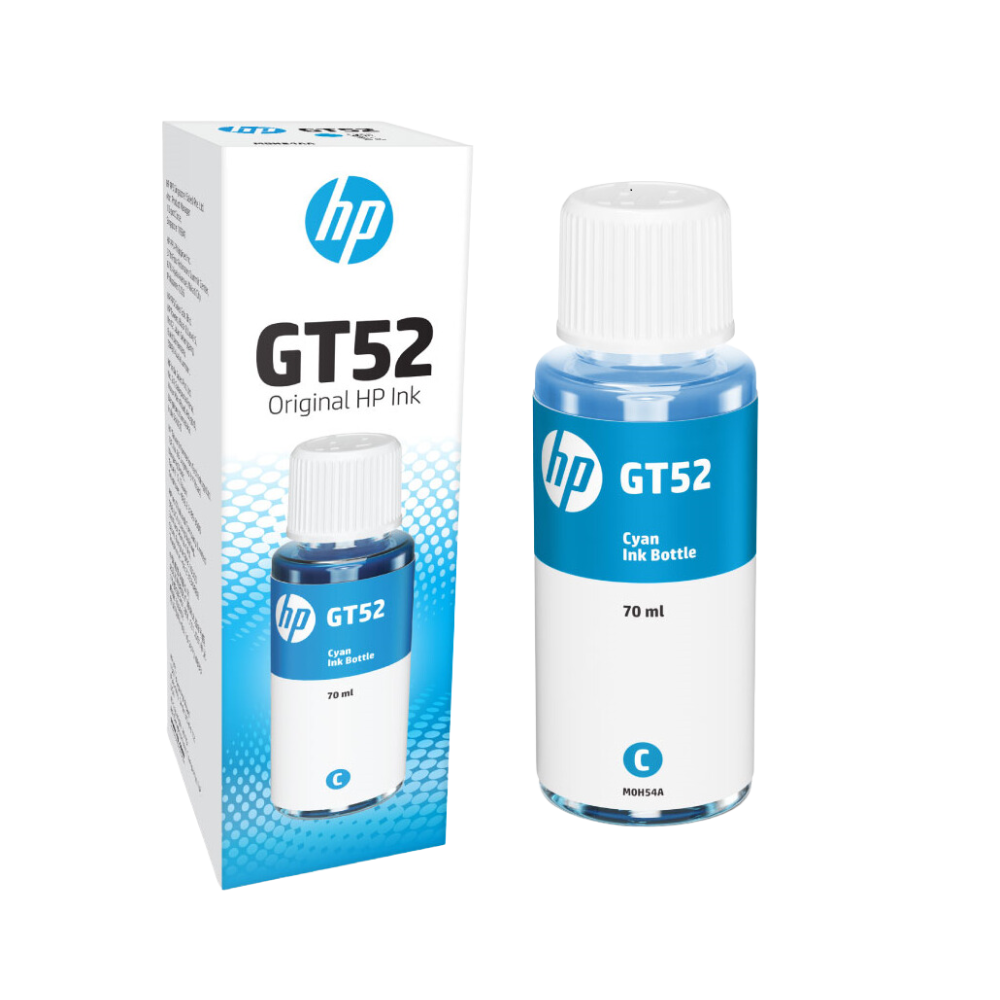 HP GT52 CYAN INK BOTTLE