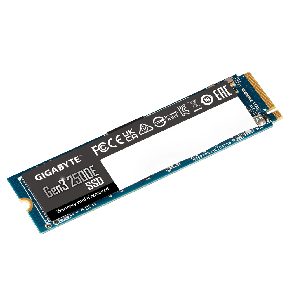 GIGABYTE GEN3 2500E 500GB M.2 PCIe NVME SSD