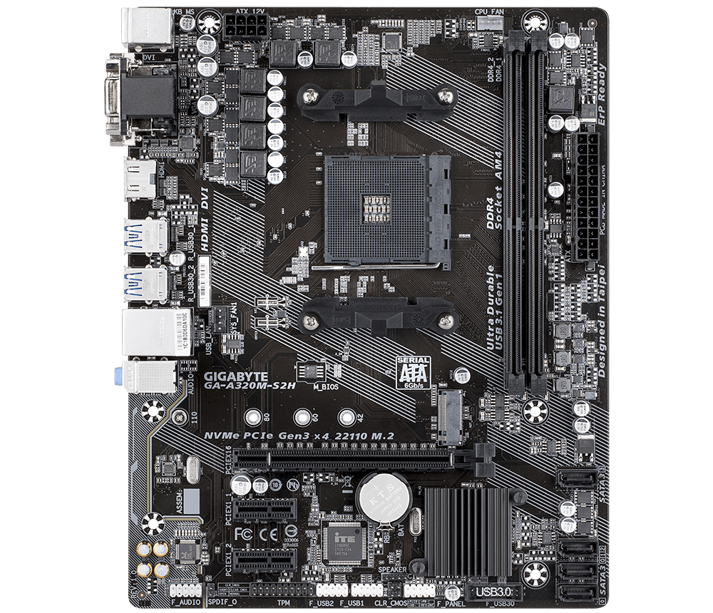 GIGABYTE GA A320M S2H, A320