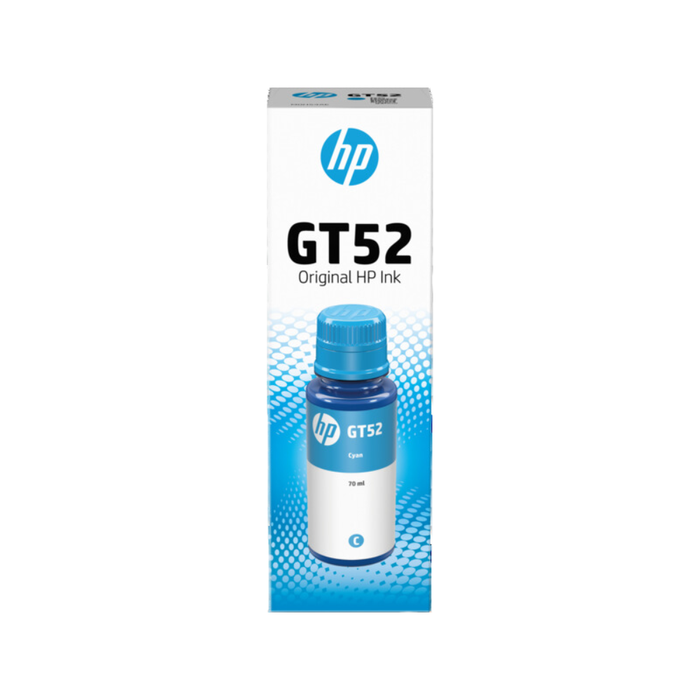 HP GT52 CYAN INK BOTTLE