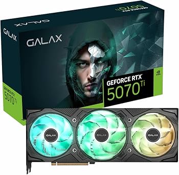 Galax GeForce RTX 5070 Ti EX Gamer 16GB GDDR7 Gaming Graphics Card (Black)