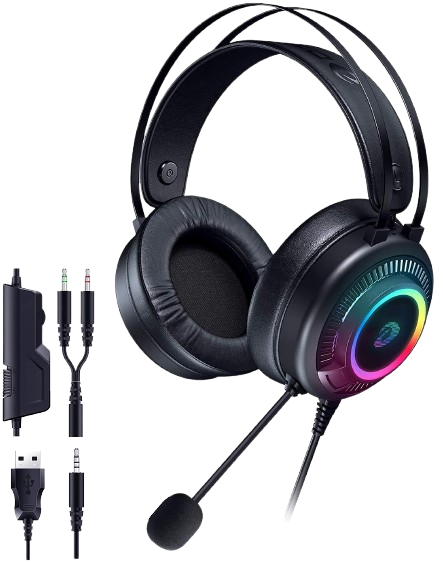 DAREU HEADSET EH416 MIRROR 3.5MM + USB