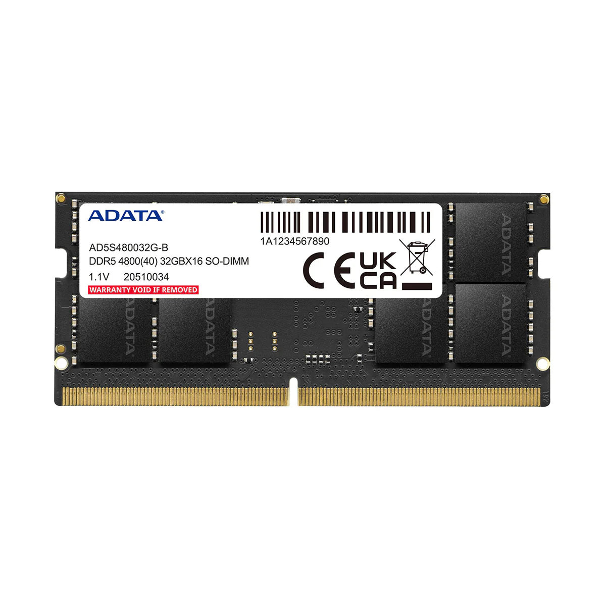 ADATA 8GB DDR5 4800MHZ SODIMM
