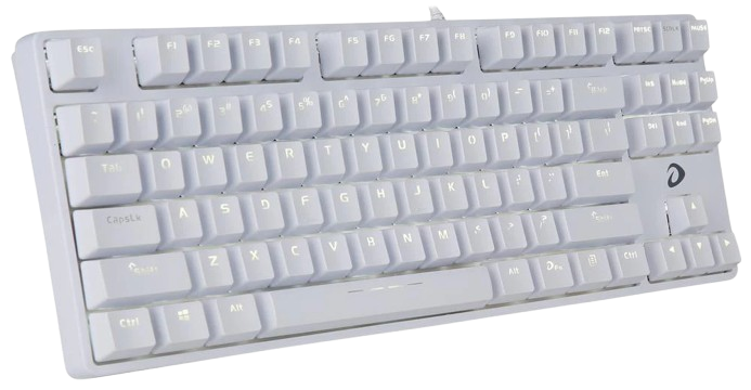 DAREU EK87 WHITE MECHANICAL BLUE SWITCH KEYBOARD