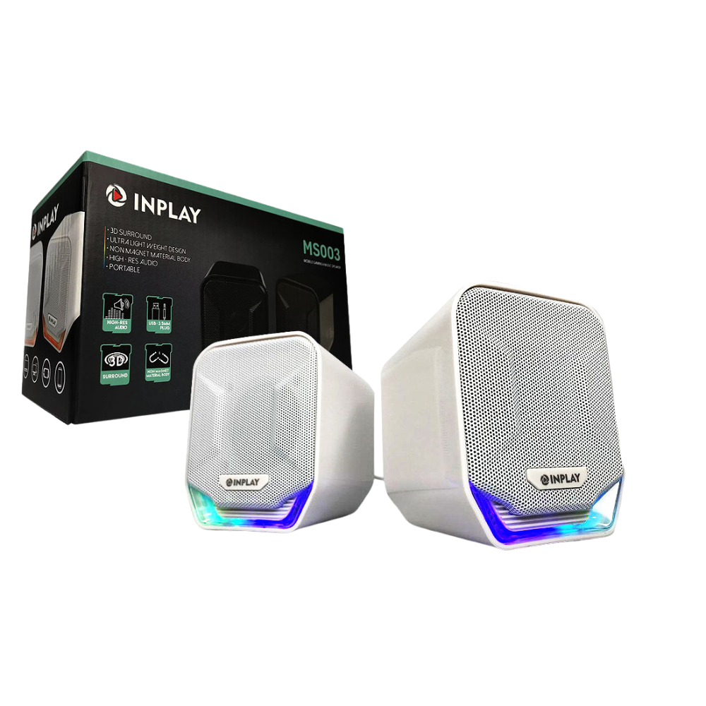 INPLAY MS003 MINI SPEAKER | WHITE RGB