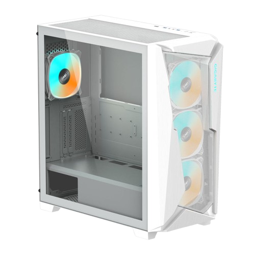 GIGABYTE C301G TEMPERED GLASS/RGB MID TOWER 4XARGB WHITE