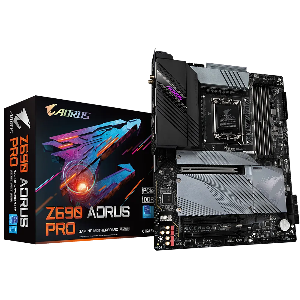 GIGABYTE AORUS Z690 LGA 1700 DDR5 16+1+2 DIGITAL VRM ATX MB