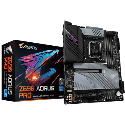 GIGABYTE AORUS Z690 LGA 1700 DDR5 16+1+2 DIGITAL VRM ATX MB