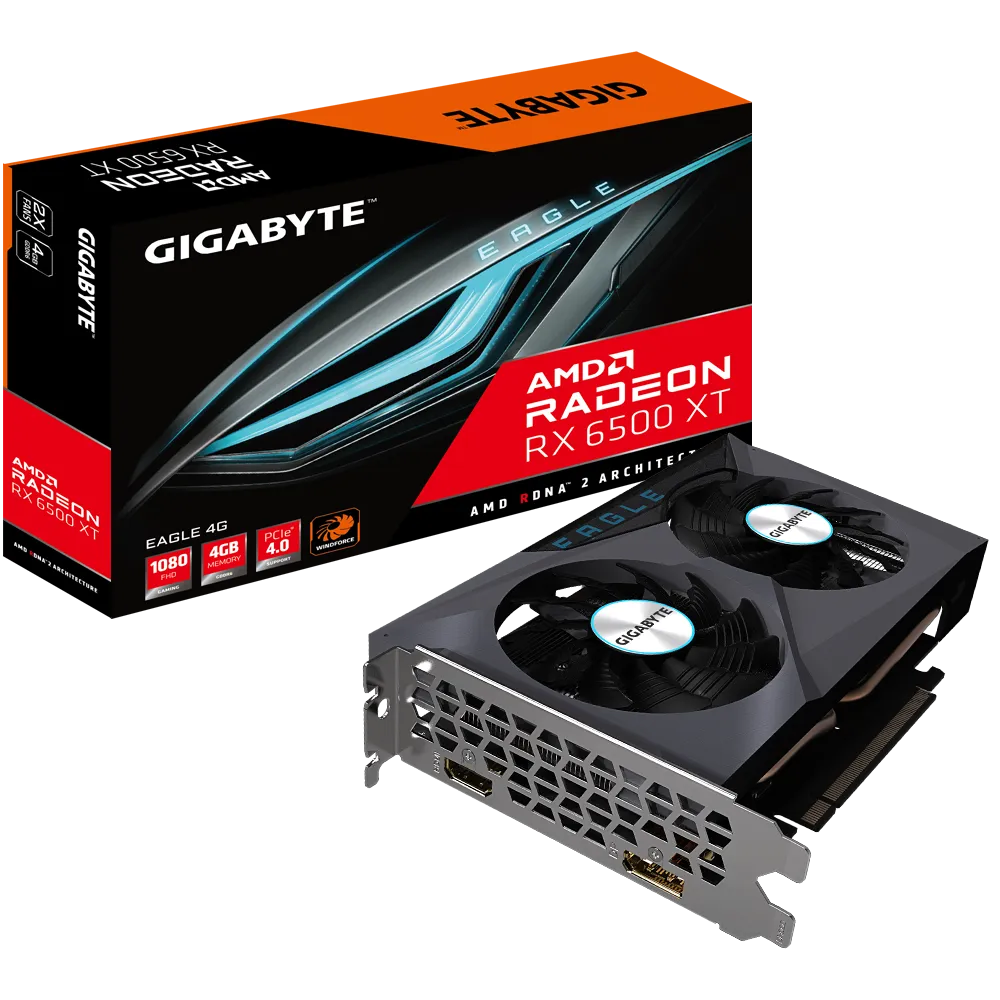 GIGABYTE RADEON RX 6500XT EAGLE 4GB GDDR5