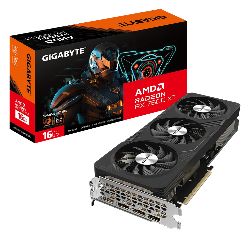 GIGABYTE RADEON RX7600XT GAMING OC 16GB GRAPHICS CARD
