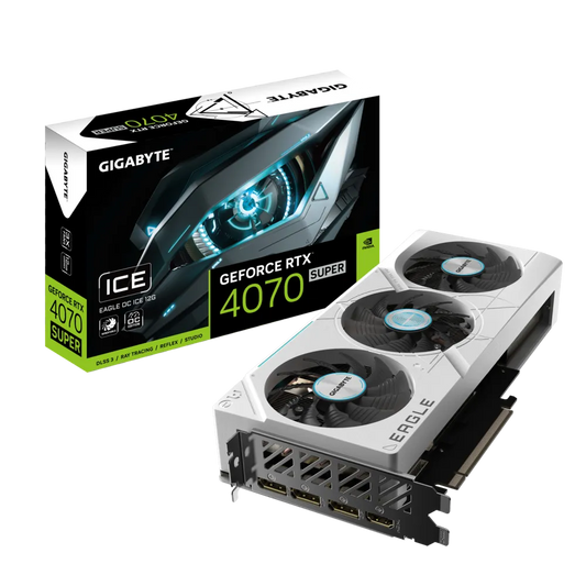 GIGABYTE RTX4070 SUPER EAGLE OC ICE 12GB