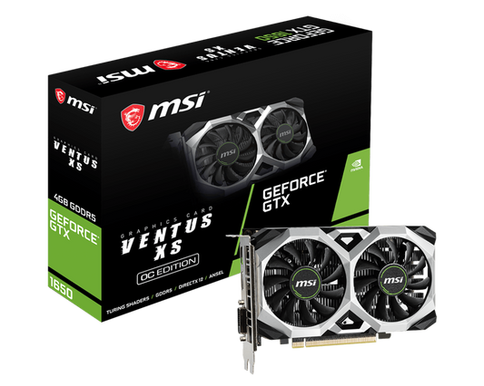 GPU MSI GTX-1650 VENTUS XS/4GB/DDR4