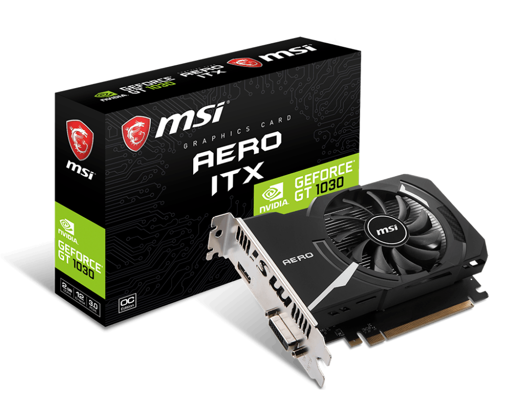 GPU MSI- GT1030 AERO ITX/2gb/DDR4/64BIT