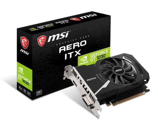 GPU MSI- GT1030 AERO ITX/2gb/DDR4/64BIT