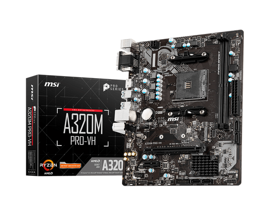 MSI A320M PRO VH PRO SERIES AM4, 2DDR4,