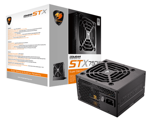 COUGAR STX 750WATTS 80+ PSU