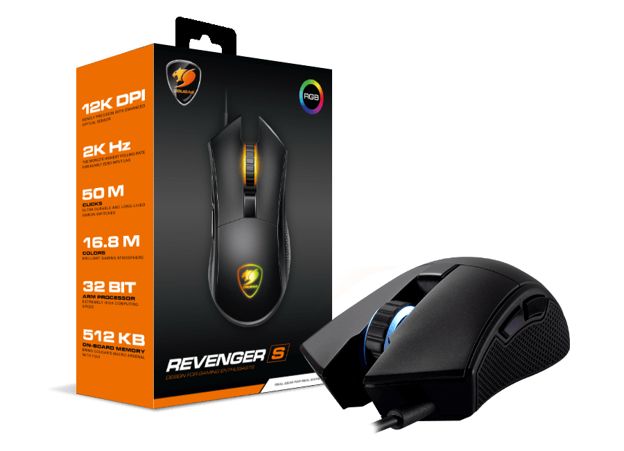 COUGAR REVENGER S RGB 12000DPI OPTICAL GAMING MOUSE