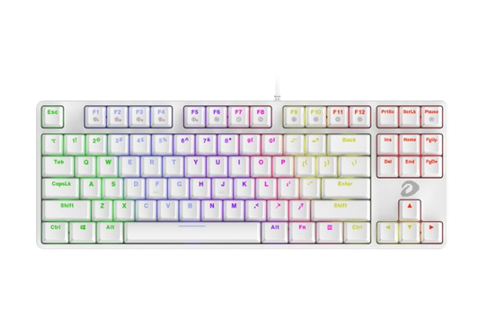 DAREU EK87 WHITE BLUE SWITCH