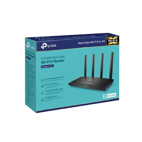 TP LINK AX1500 DUAL-BAND AX12 WIFI6 ROUTER