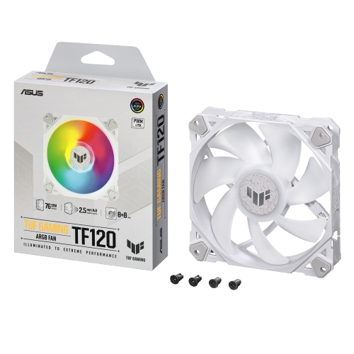ASUS TUF GAMING TF120 ARGB WHITE SINGLE