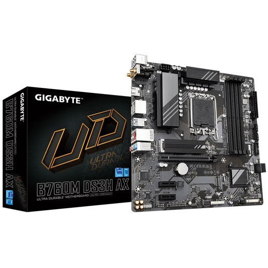 GIGABYTE B760M DS3H AX DDR5 MOTHERBOARD