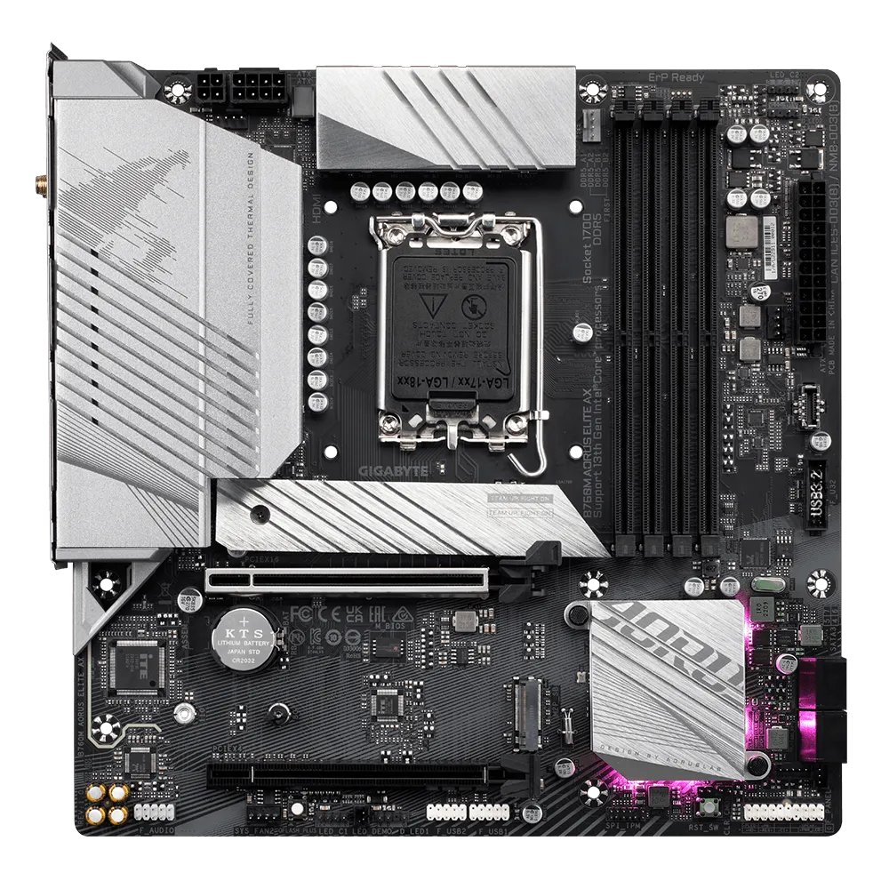 GIGABYTE B760M AORUS ELITE AX DDR5 MOTHERBOARD