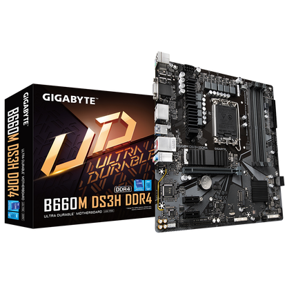 GIGABYTE B660 LGA1700 DDR4 6+2 DIGITAL VRAM WIFI MATX
