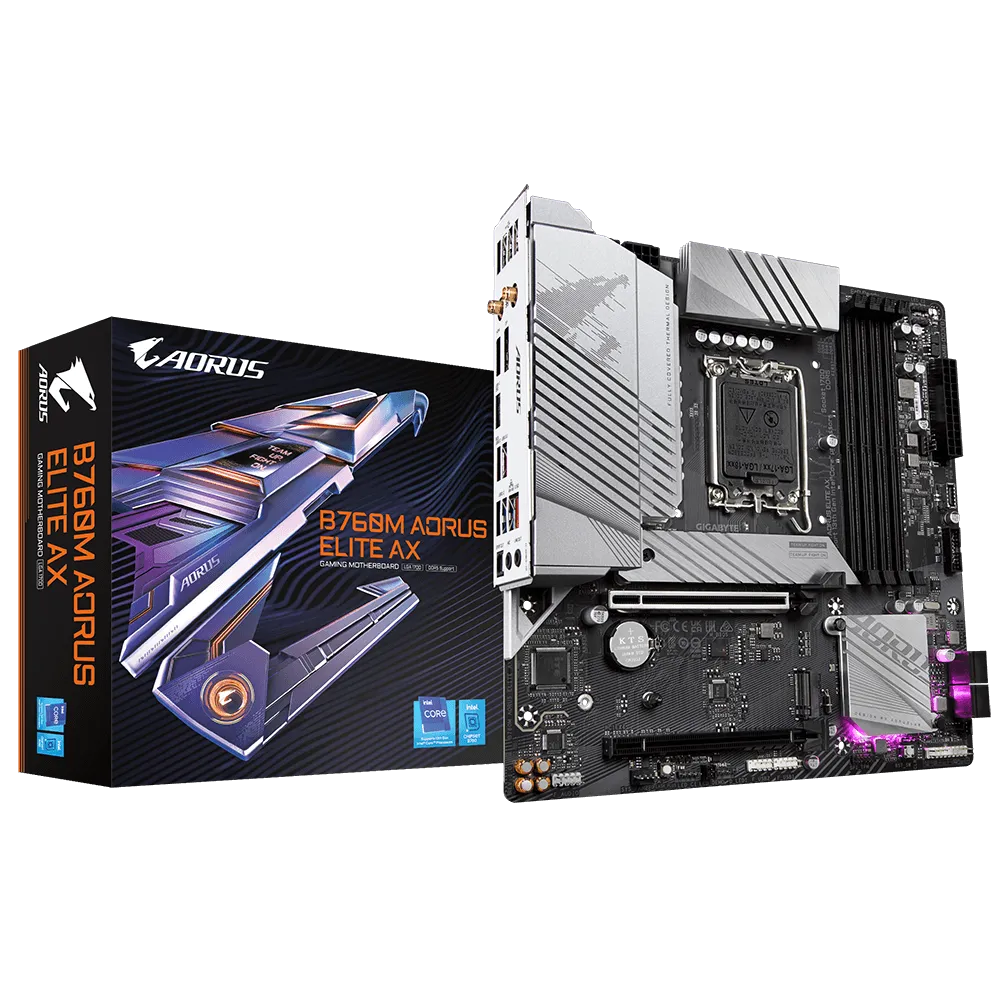 GIGABYTE B760M AORUS ELITE AX DDR5 MOTHERBOARD
