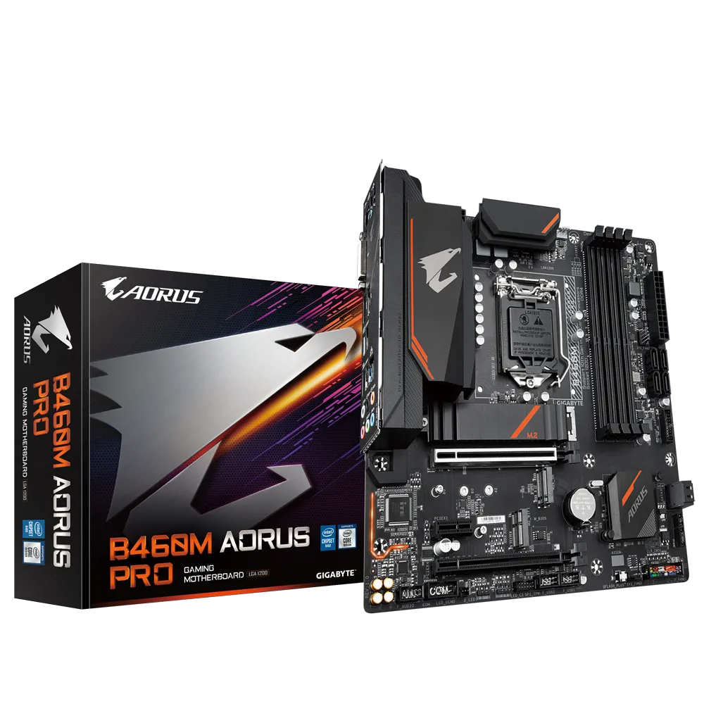 GIGABYTE AORUS B460M PRO GAMING MOTHERBOARD