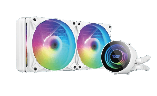 DARKFLASH (DX240) AIO/ARGB LIQUID COOLER WHITE