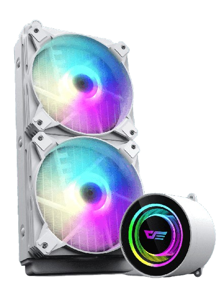DARKFLASH (DX240) AIO/ARGB LIQUID COOLER WHITE