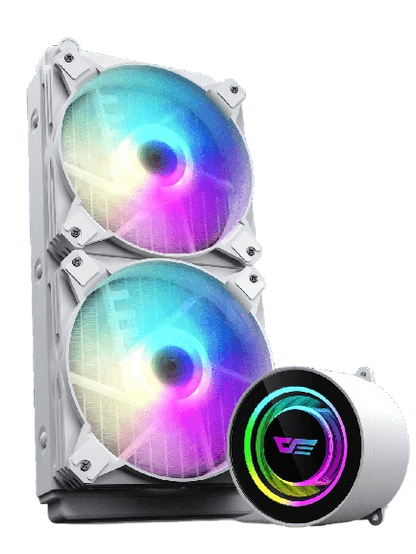 DARKFLASH (DX240) AIO/ARGB LIQUID COOLER WHITE
