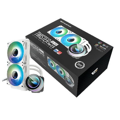 DARKFLASH (DX240 V2.6) AIO/ARGB LIQUID COOLER WHITE