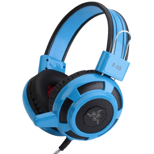 CVS F-05 GAMING HEADSET W/ MIC 3.5MM BLUE