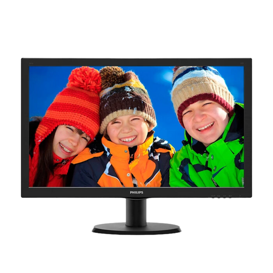 PHILIPS 243V5QHSEA 23.6J" LED/ 5MS/FHD/VGA+DVI+HDMI/ VESA