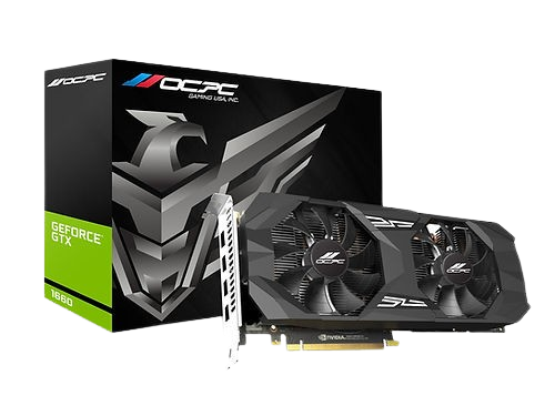 OCPC GF GTX 1660 6GB-GDDR5/HDMI+DP/192-BIT DUAL FAN