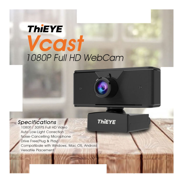 THIEYE VCAST 2 WEBCAM 1080P FULL HD