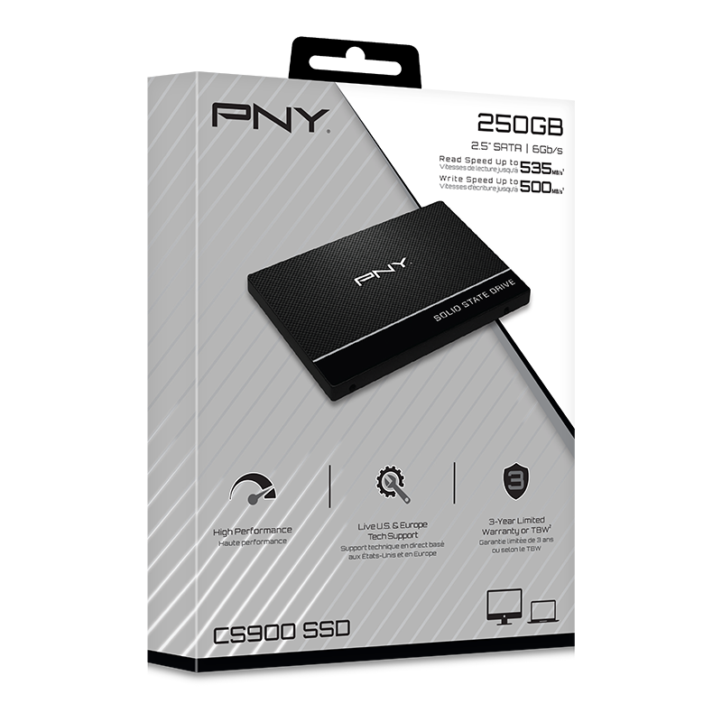 PNY 250GB SSD SATA CS900 2.5"