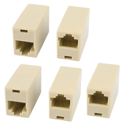 RJ-45 2 HEAD COUPLER 1X1