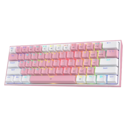 REDRAGON K617-RGB FIZZ WHITE/PINK