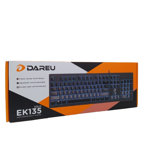 DAREU KEYBOARD EK135 SOLO MEMBRANE BACKLIT KEYBOARD
