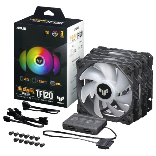 ASUS TUF GAMING TF120 ARGB BLACK 3 IN 1