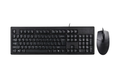 A4 TECH KRS - 8372 KEYBOARD AND MOUSE USB (BLACK)