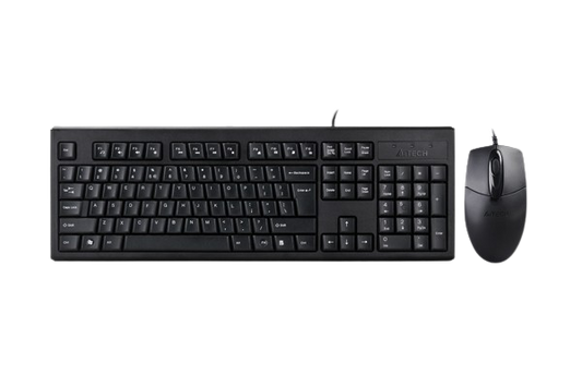 A4 TECH KRS - 8372 KEYBOARD AND MOUSE USB (BLACK)