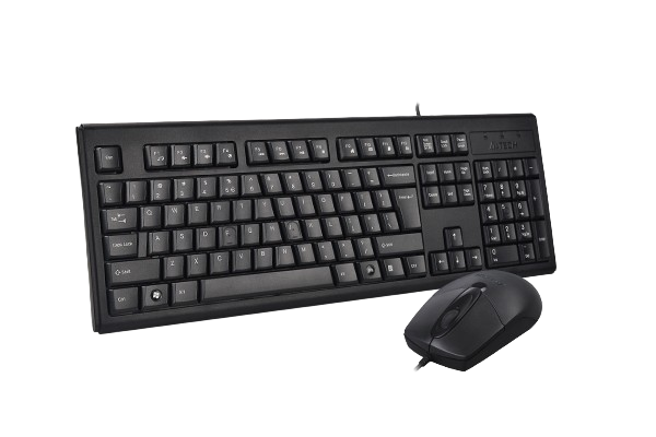 A4 TECH KRS - 8372 KEYBOARD AND MOUSE USB (BLACK)