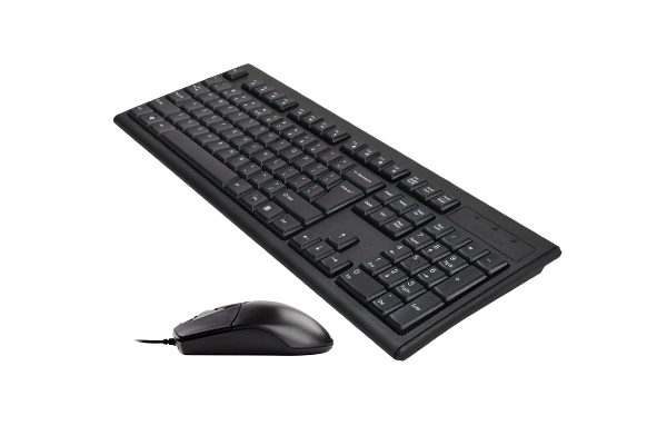 A4 TECH KRS - 8372 KEYBOARD AND MOUSE USB (BLACK)