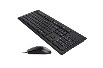 A4 TECH KRS - 8372 KEYBOARD AND MOUSE USB (BLACK)