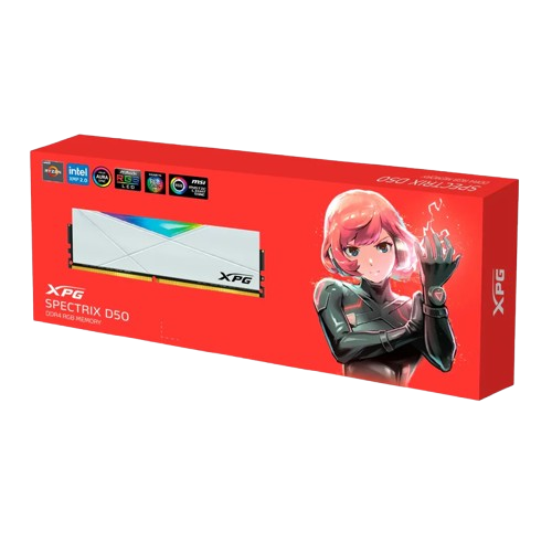 ADATA XPG SPECTRIX D50 | 8GB | DDR4 | 3600Mhz | WHITE | RAM